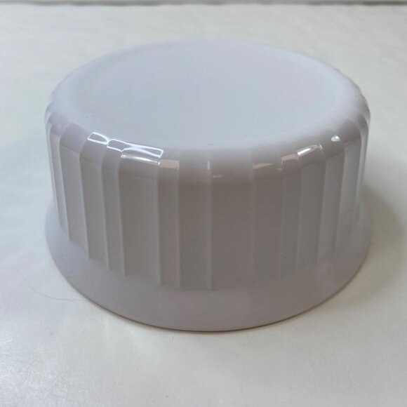 CorningWare French White F-16-B 16 oz Round Dish Set 5 Ribbed Oven Safe Vintage - Picture 4 of 8